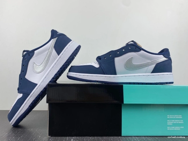 CJ7891-400 Low Jordan 1 Navy SB Midnight 0728